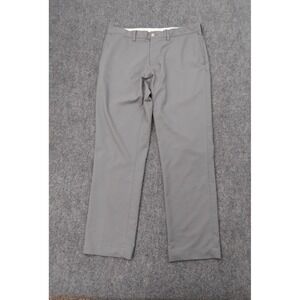 Polo Ralph Lauren Pants Mens 36x32 Gray Flat Front Straight Khakis (Tag 38x32)